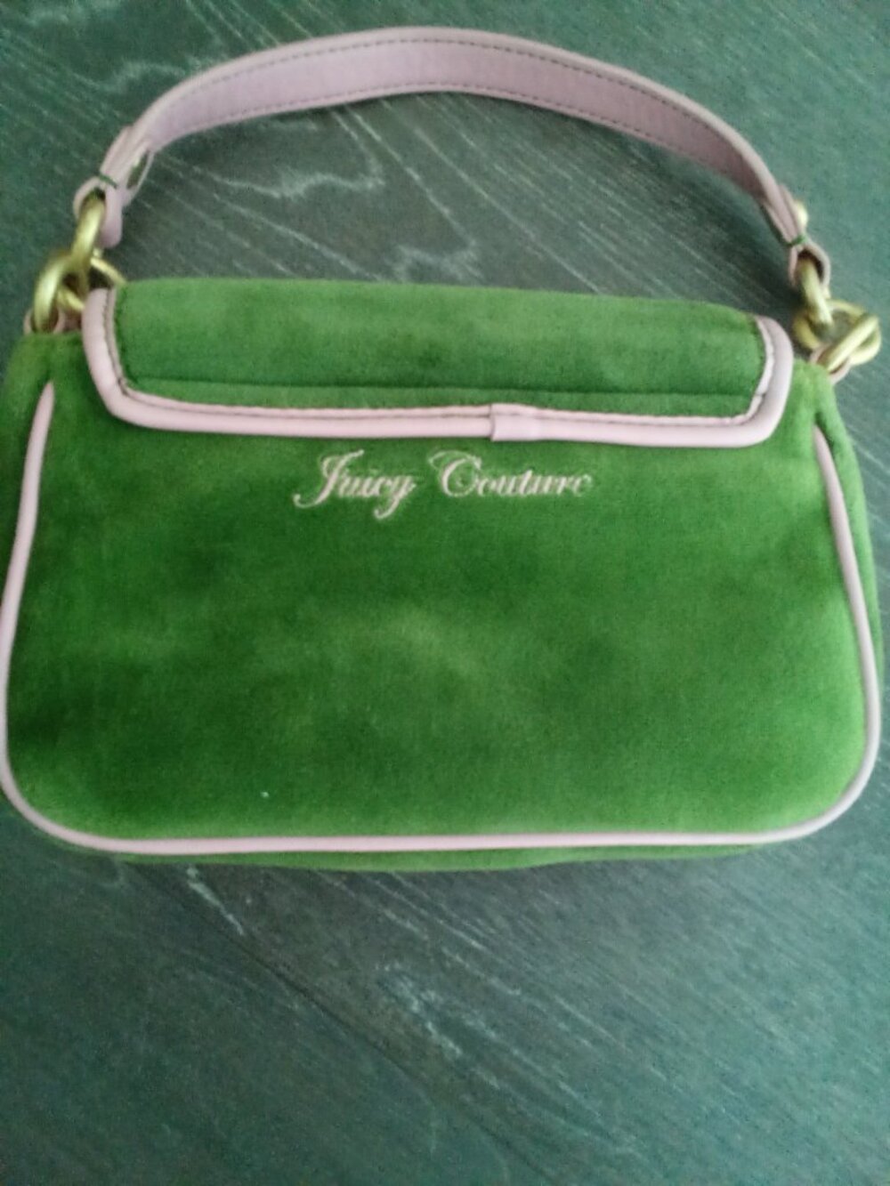 JUICY COUTURE VINTAGE GREEN BAG - Picture 8 of 9